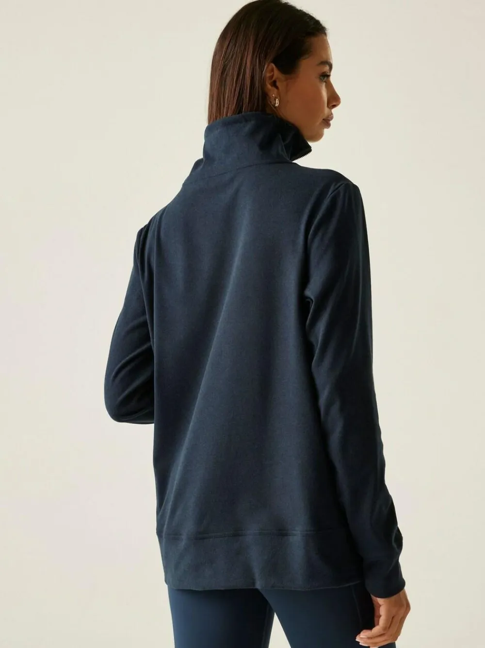 Discount Regatta Demmi Half Zip soft touch Fleece Blue