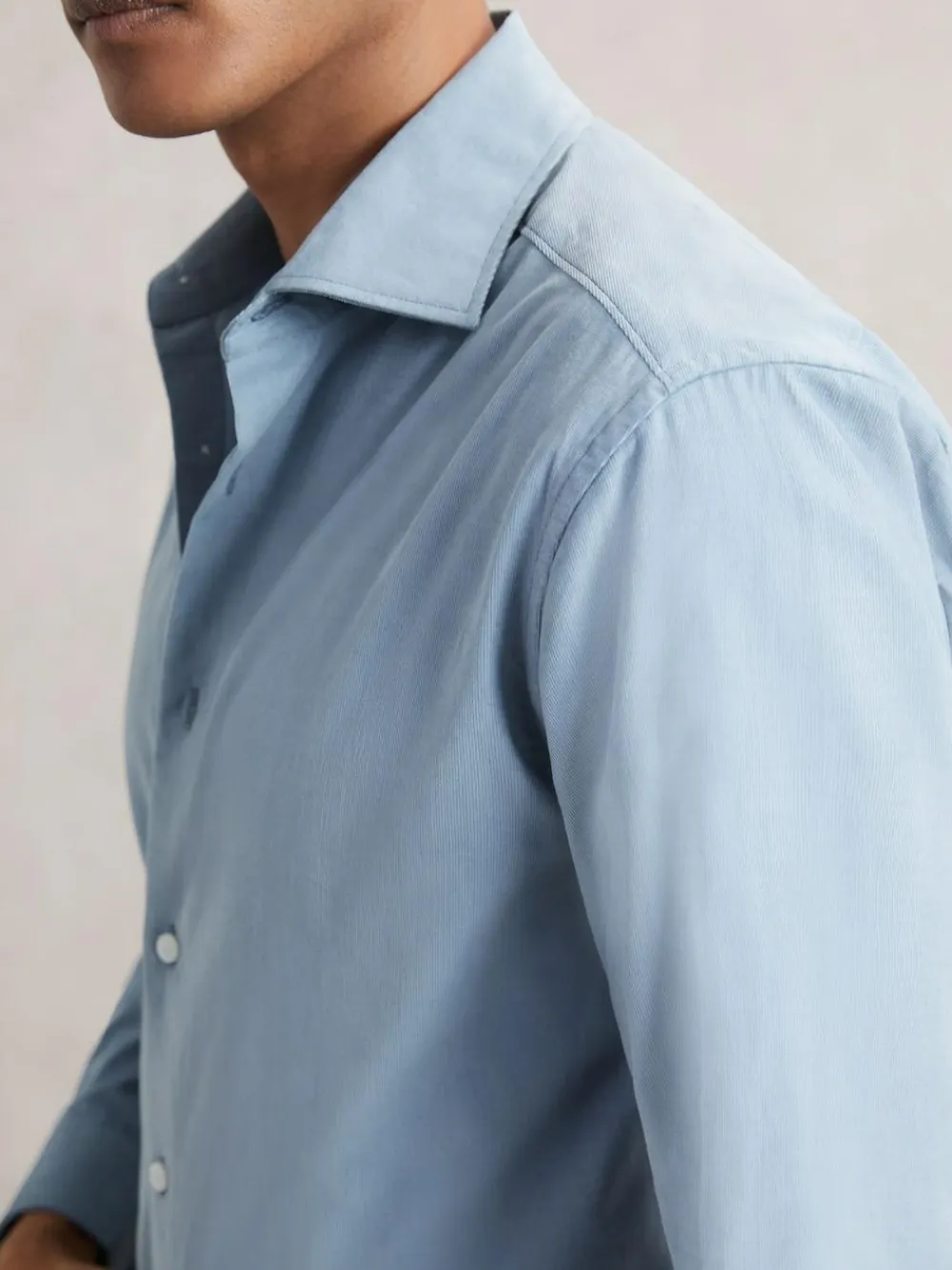 Reiss Velma Cotton Corduroy Cutaway-Collar Shirt^ Shirts