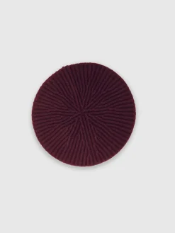 Clearance Reiss Berry Beatrice 9-12 yrs Wool Blend Rib Knit Beret With Cashmere
