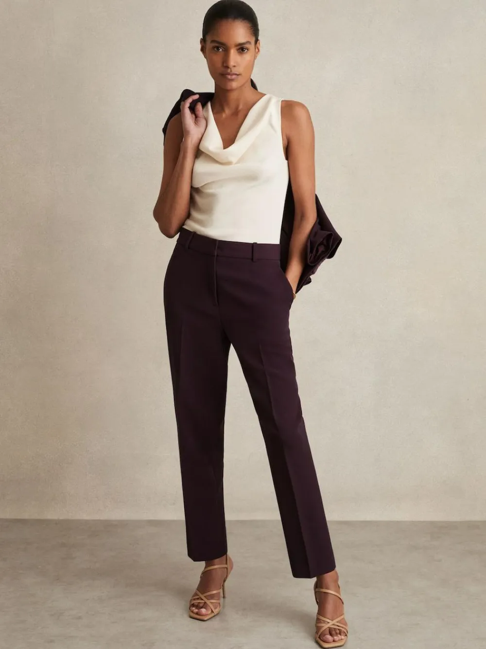 Reiss Gabi Petite Slim-Fit Suit Trousers^Women Suits & Tailoring
