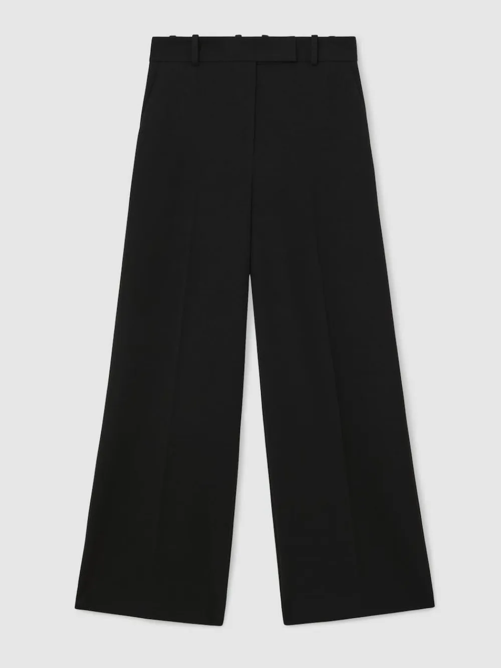 Online Reiss Gabi Petite Wide-Leg Suit Trousers Black
