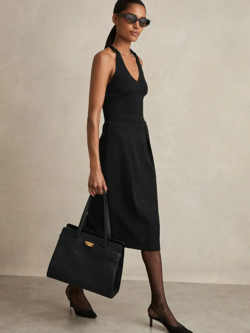 Reiss Gabi Tailored Midi Suit Skirt^Women Skirts