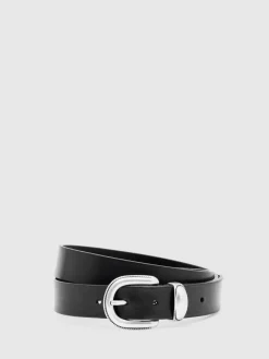 Reiss Jonny Leather Western Belt^ Belts & Braces