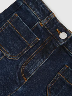 Online Reiss Blue Sakura 3-9 yrs Patch-Pocket Flared Jeans
