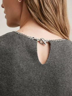 Reiss Nina Wool-Blend Necklace-Trim Knitted Vest^Women Nightwear|Tops & T-Shirts