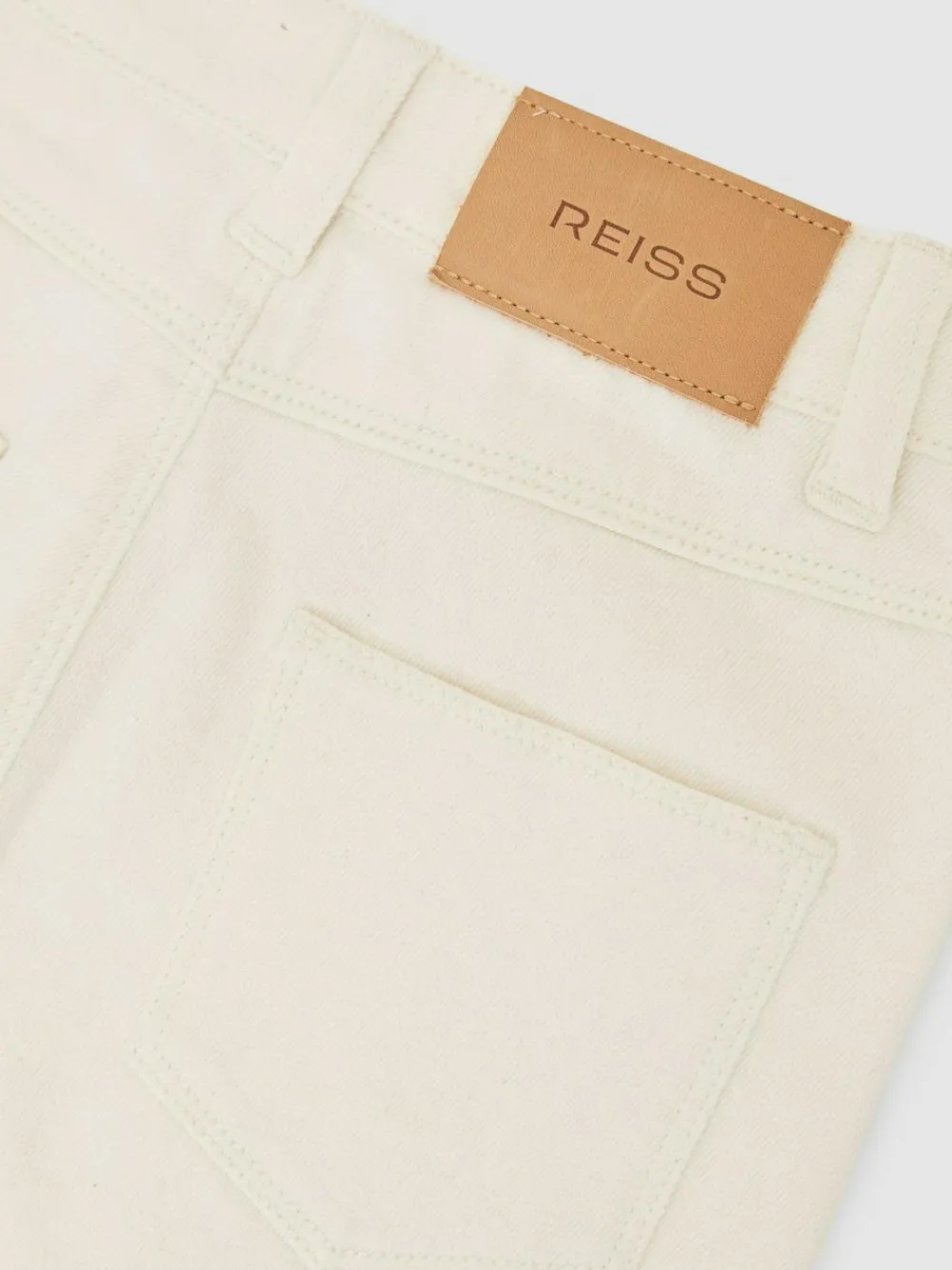Online Reiss Sky 3-9 yrs Wide-Leg Jeans Ecru