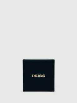 New Reiss Gold Cristiana Geometric Crystal Necklace