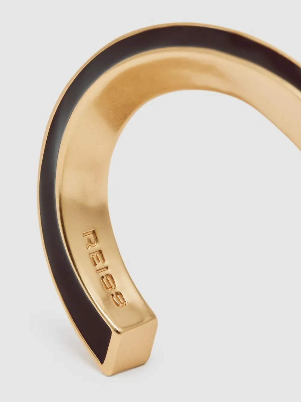 Discount Reiss Gold Thea Tone Twist Enamel Cuff Bracelet