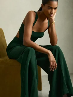 Reiss Dion Wide-Leg Cut-Out Jumpsuit^Women Jumpsuits & Playsuits