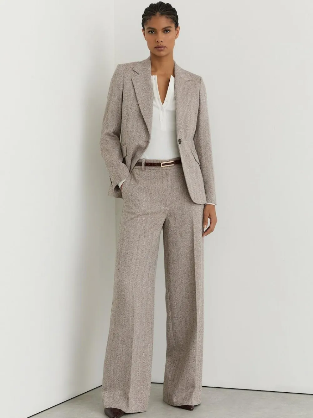 Outlet Reiss Grey Isla Single-Breasted Textured Blazer