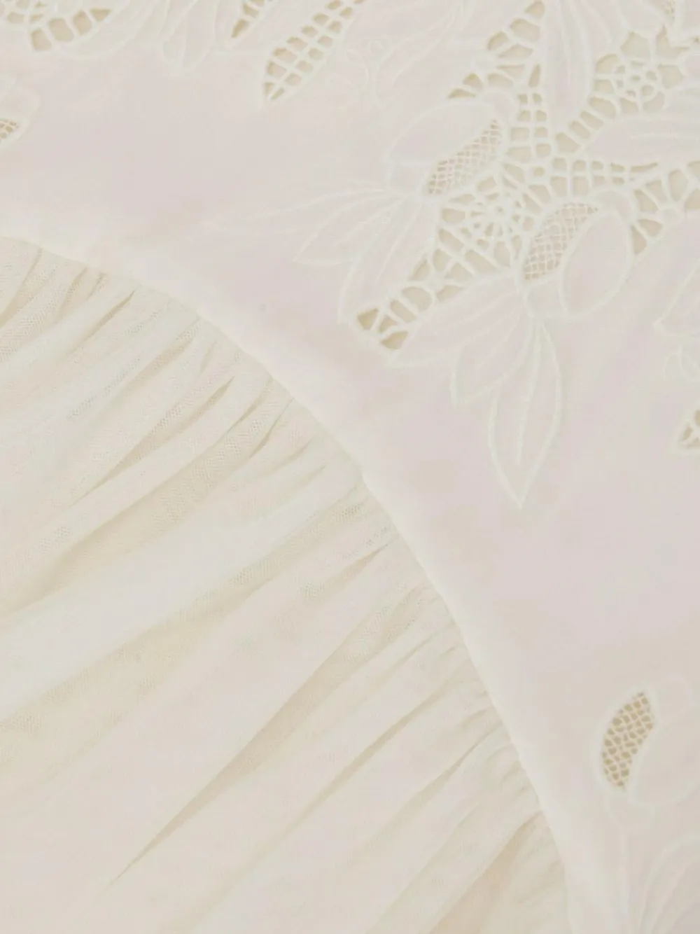 Sale Reiss Ivory Phoebe 3-9 yrs Lace-Detail Tulle-Skirt Dress