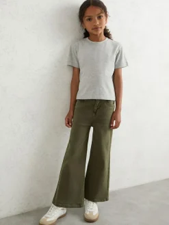 Hot Reiss Khaki Clea 3-9 yrs Straight-Leg Mid-Rise Jeans