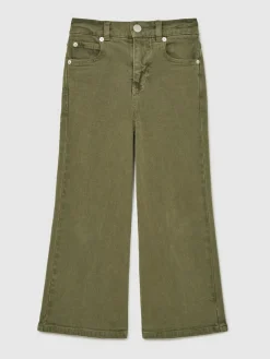 Outlet Reiss Khaki Clea 13-14 yrs Straight-Leg Mid-Rise Jeans