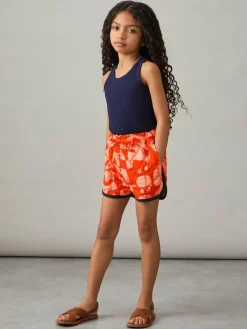 Reiss Multi Josanna 9-13 yrs Cotton Graphic-Print Quilted Shorts^ Shorts