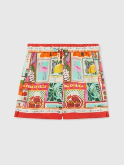 Best Reiss Multi Marissa 4-9 yrs SmileyWorld | Motif-Print Shorts
