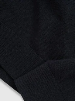 Online Reiss Navy Blackhall 9-13 yrs Merino Wool Half-Zip Funnel Neck Jumper