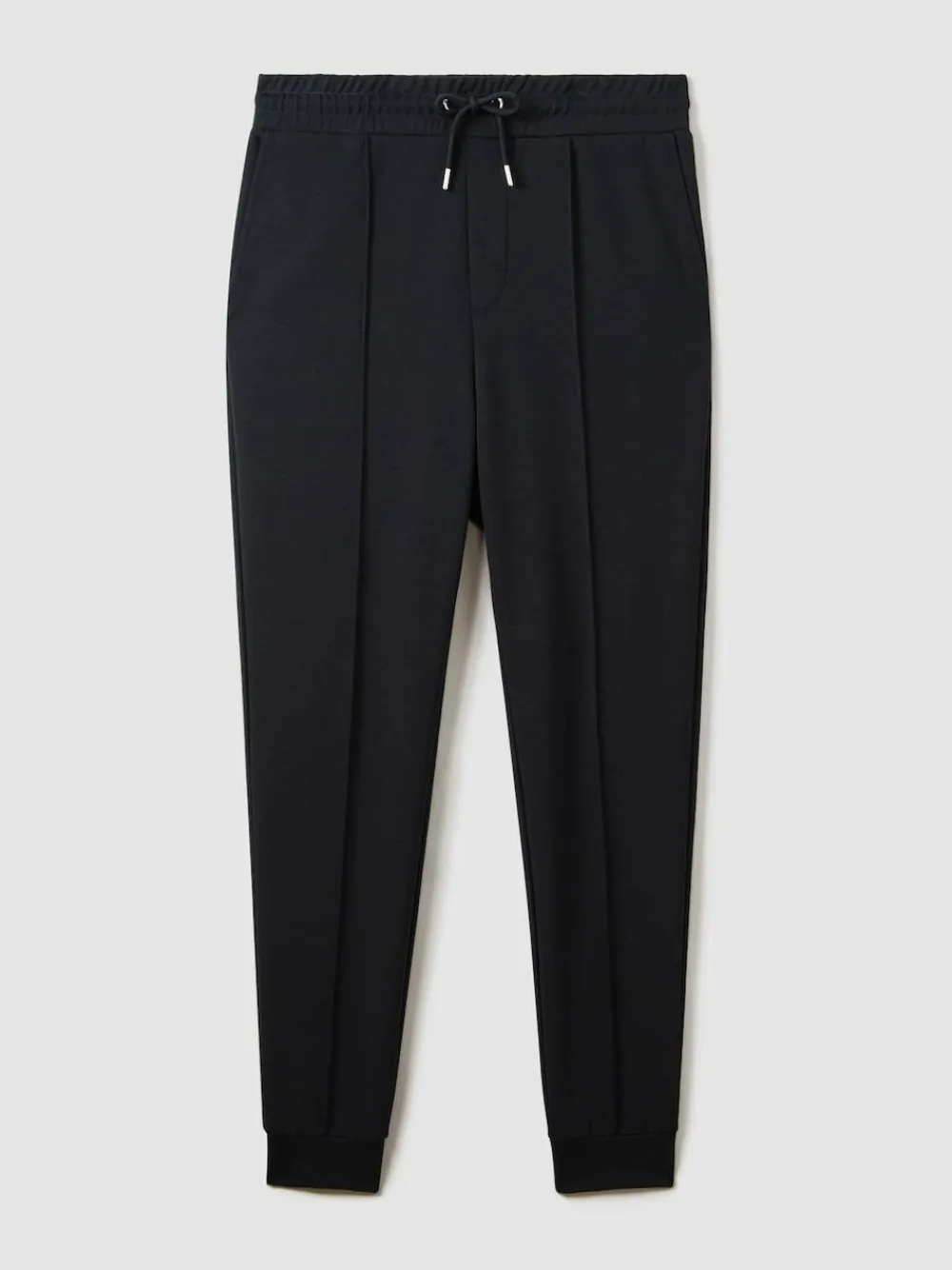 Online Reiss Navy Blue Premier Stretch-Jersey Tailored Joggers