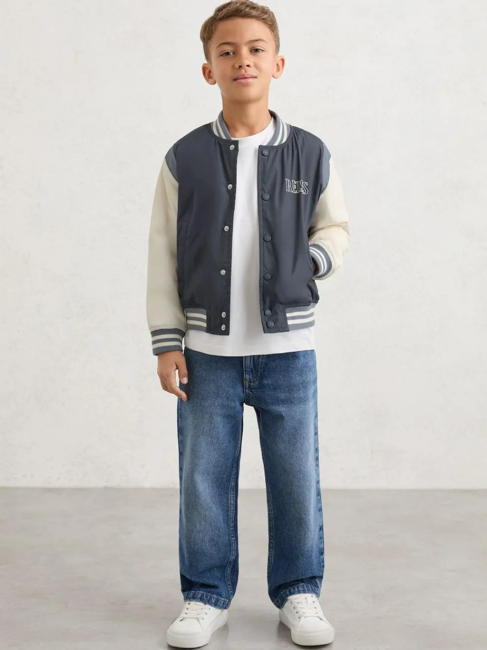 Reiss Roy 3-9 yrs Colour-Block Bomber Jacket^BOY Coats, Jackets & Pramsuits|Coats, Jackets & Pramsuits