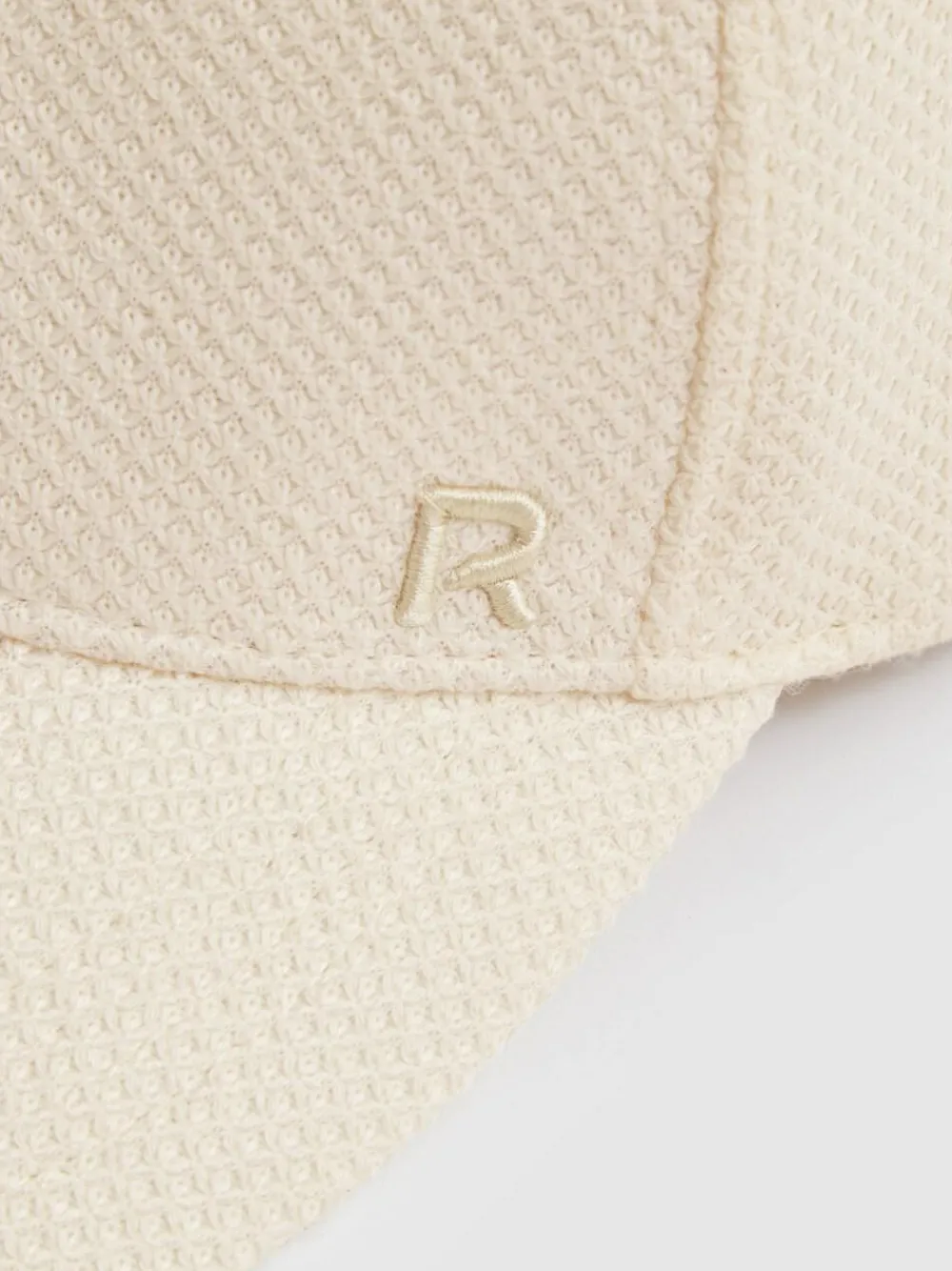 Best Reiss Neutral Cassie Waffle-Knit Baseball Cap