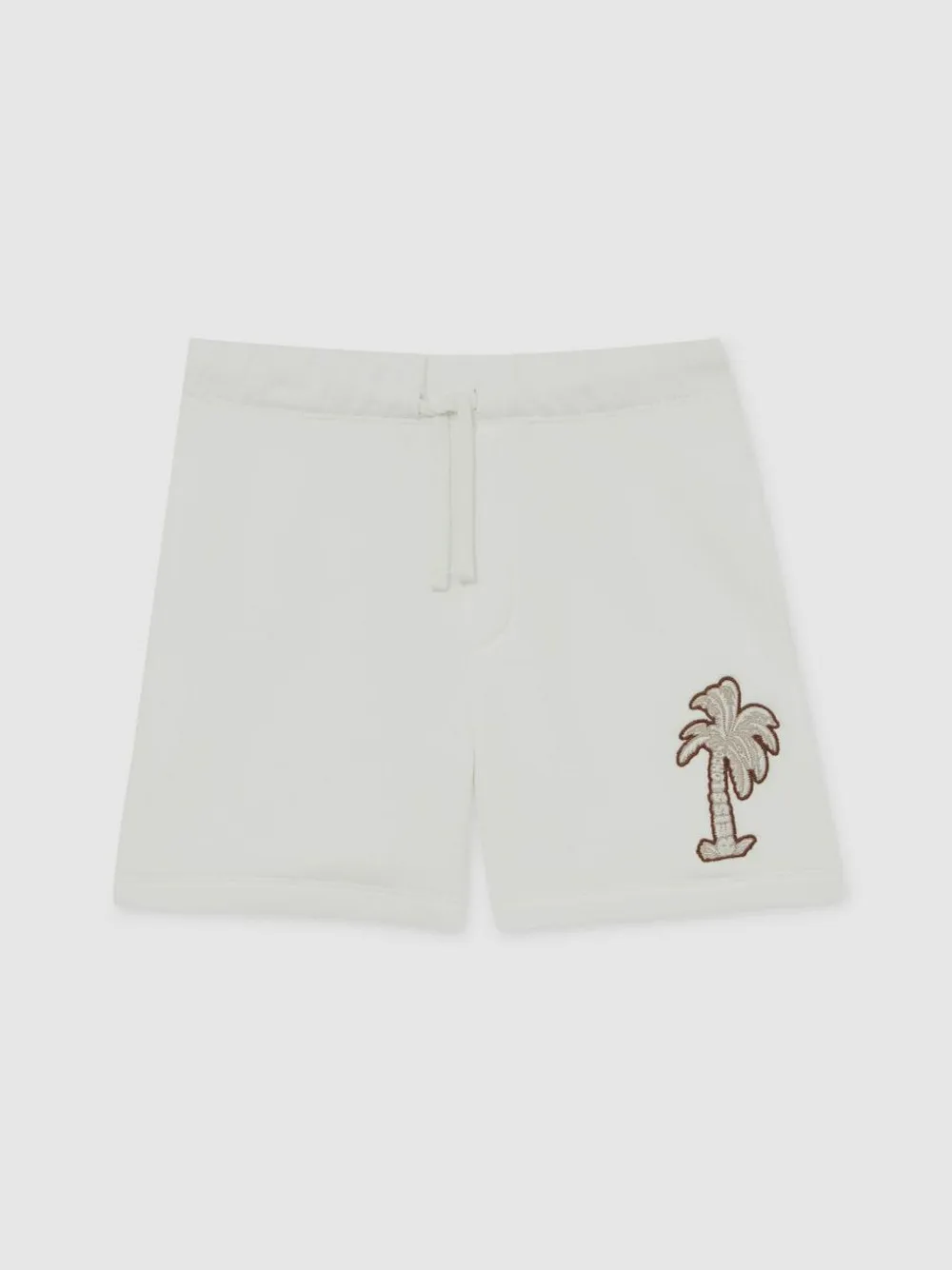Reiss Off White Kayo 3-9 yrs Cotton Blend Palm Embroidered Shorts^ Shorts