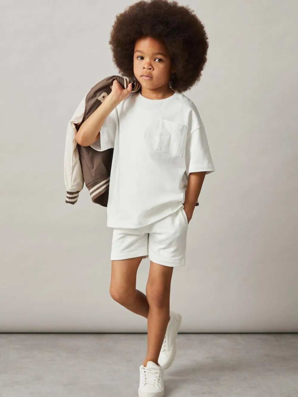 Reiss Perry 3-9 yrs Cotton Brand-Embroidered Shorts^ Shorts