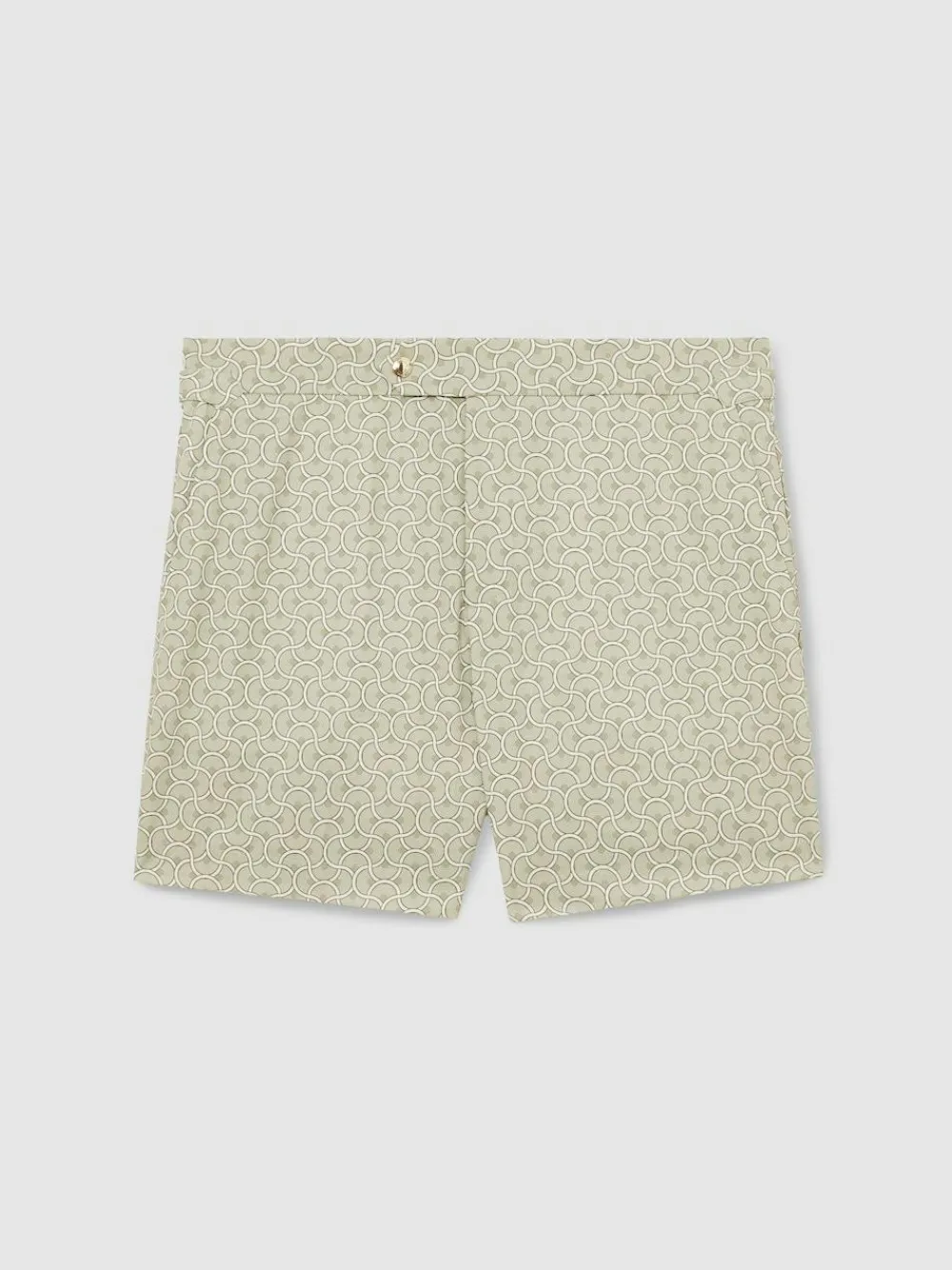 Online Reiss Caprio Geometric Print Swim Shorts Pistachio Green