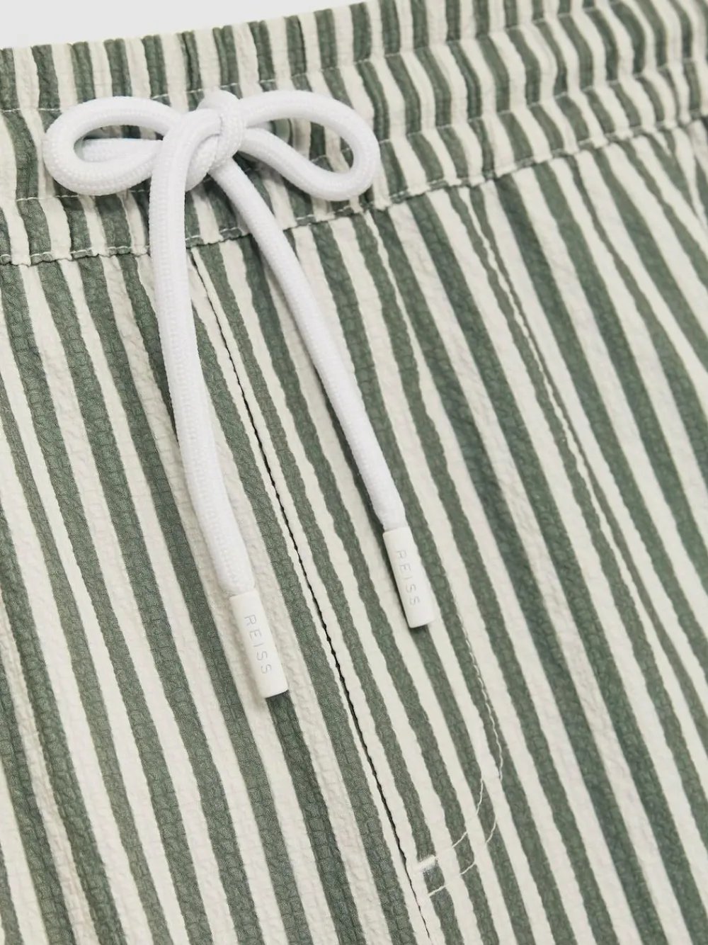Reiss Bay Seersucker Stripe Swim Shorts^ Swimwear