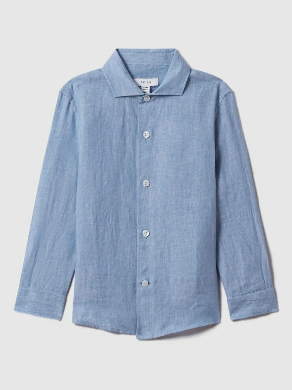 Reiss Ruban 3-9 yrs Linen Cutaway Collar Shirt^BOY Shirts