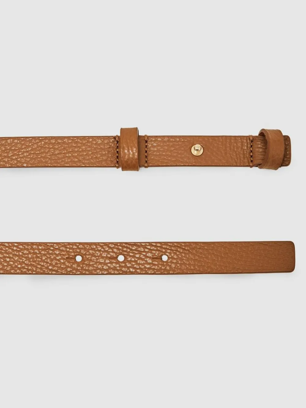 Best Reiss Hayley Leather Square Hinge Belt Tan