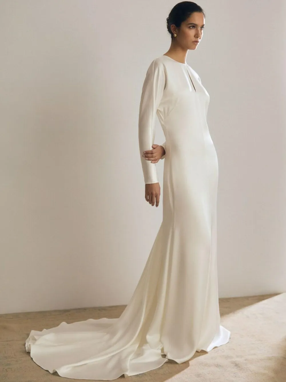 Discount Reiss White Clemence Atelier Duchess Satin Bridal Maxi Dress