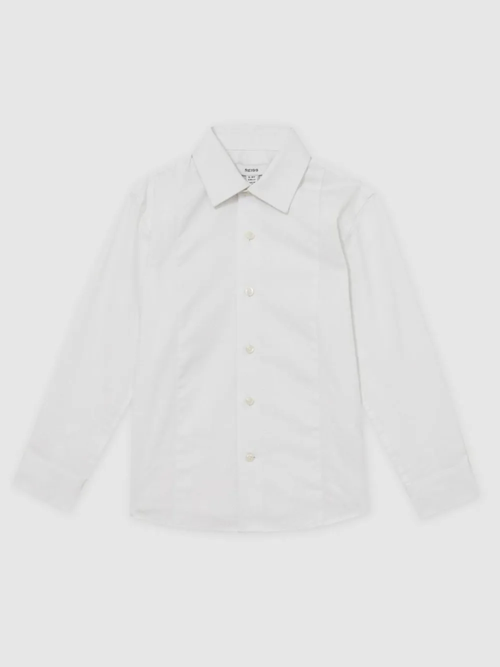 Hot Reiss White Marcel 9-13 yrs Cotton Slim-Fit Dinner Shirt
