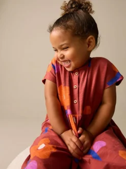 Best Next Jersey Dress (3mths-7yrs) Retro Orange