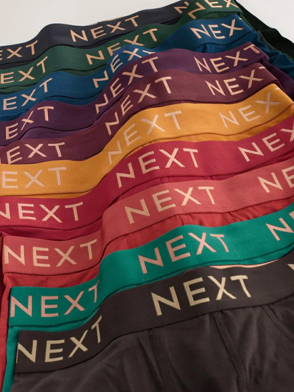 Next Rich Colour 10 pack Cotton Rich Blend Hipsters Boxers^ Underwear|Underwear