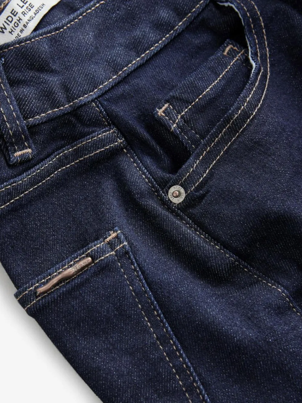 Best Next Hourglass Wide Leg Jeans Rinse Blue