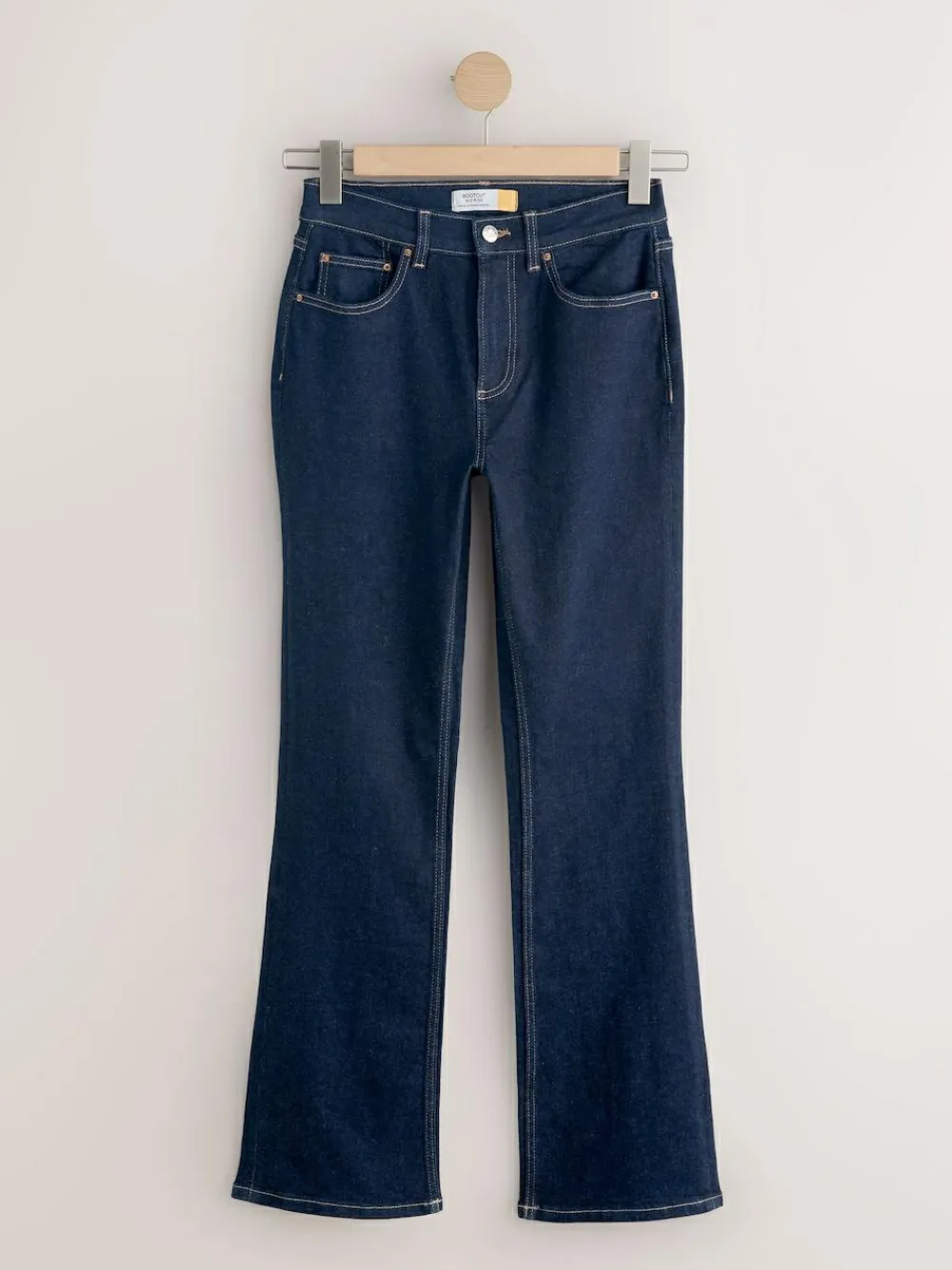Online Next Mid Rise Stretch Bootcut Jeans Rinse Blue