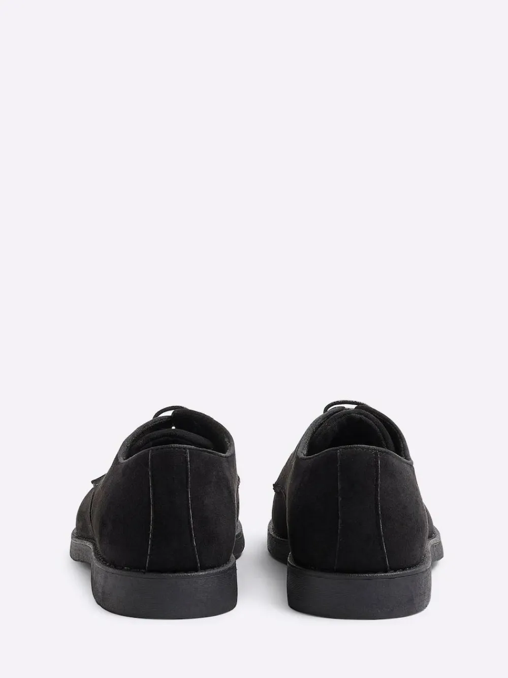 Online River Island Faux Suede Derby Shoes Black