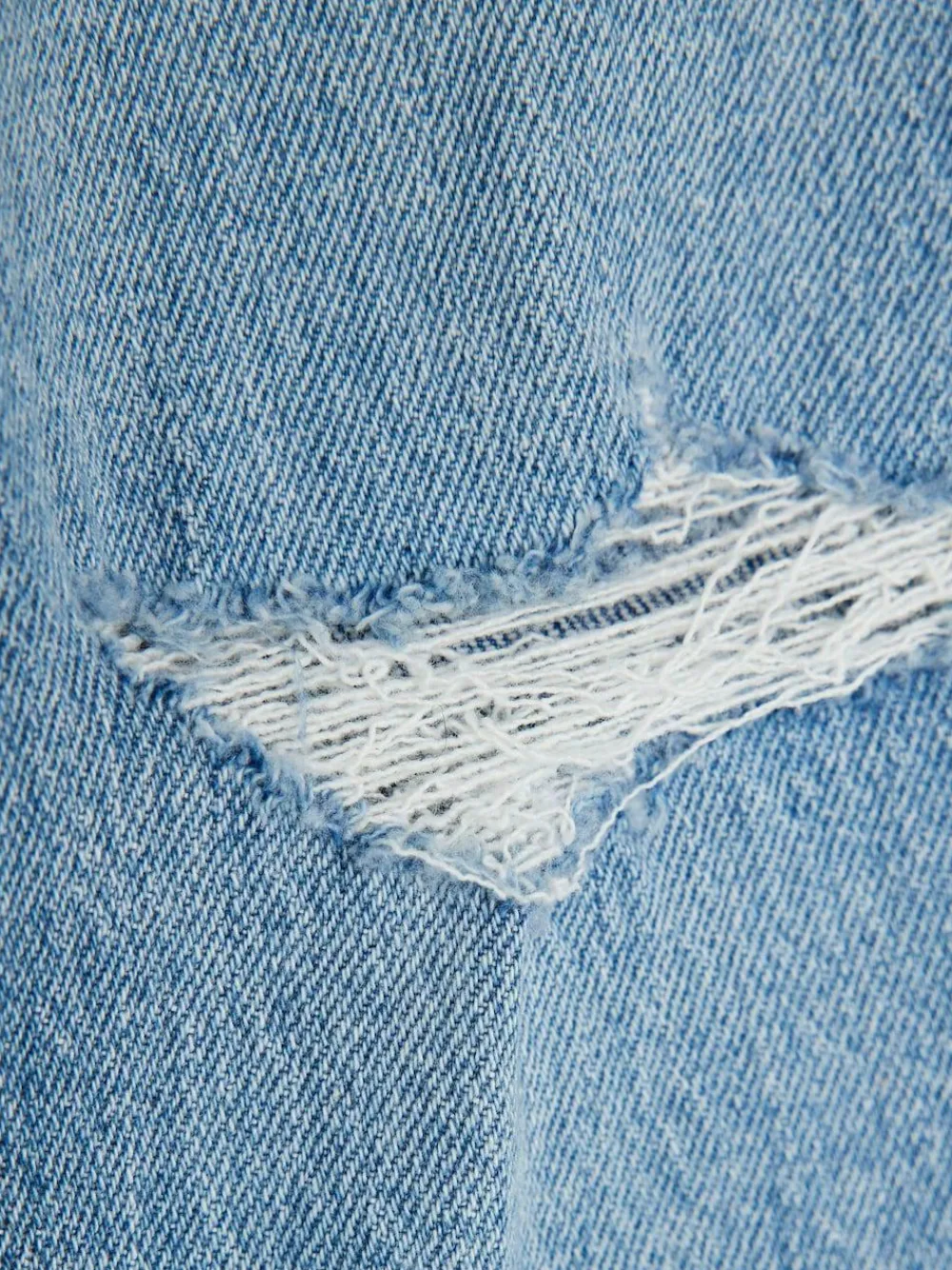 River Island Blue Ripped Straight Jeans^ Jeans