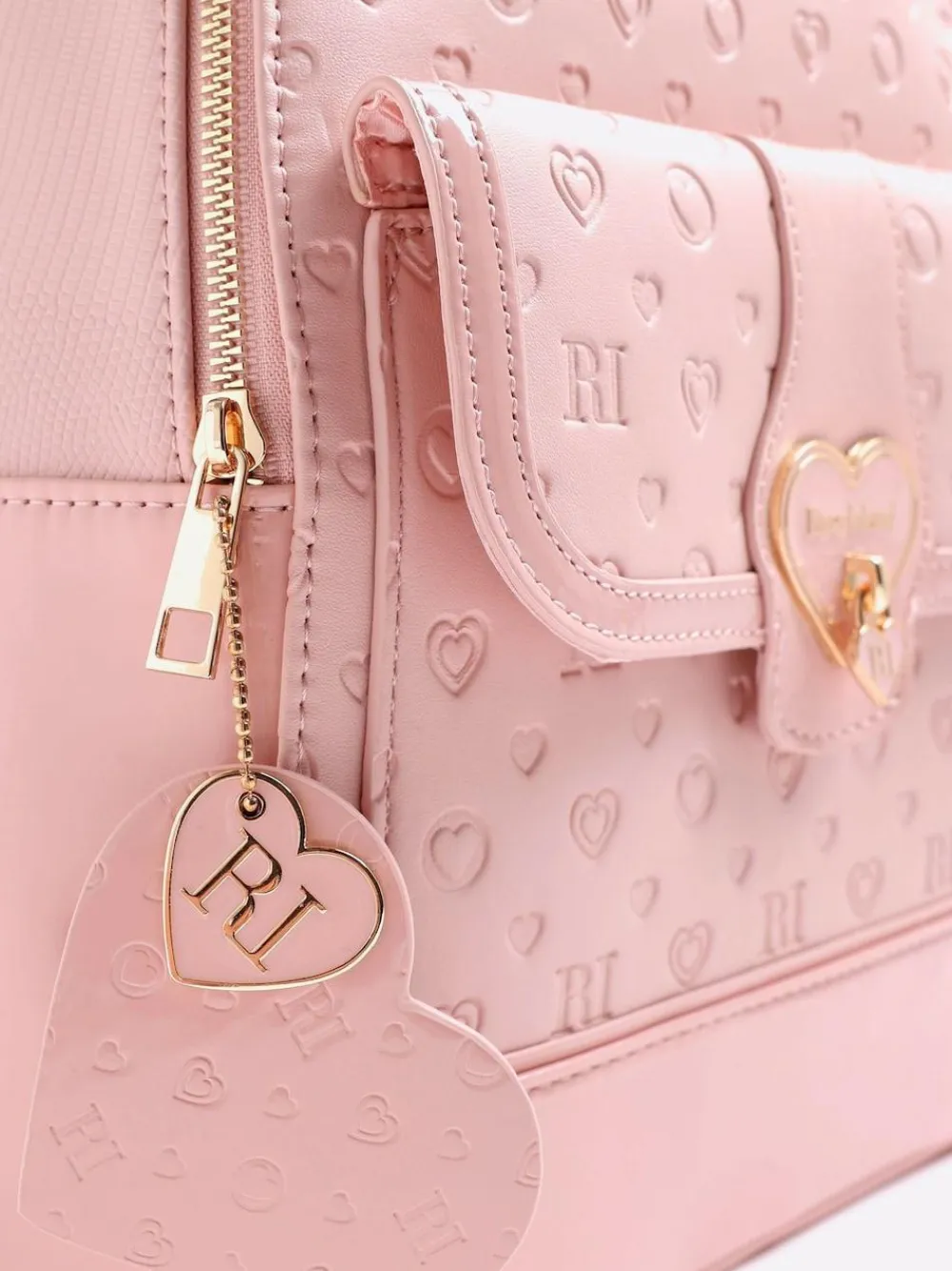 River Island Heart Lock Pocket Backpack^ Bags