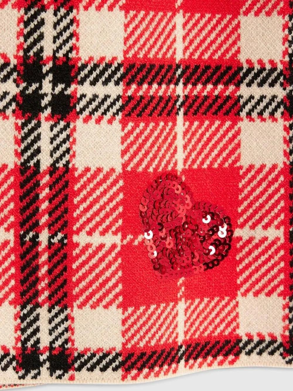 River Island Red Tartan Sequin Cardigan & Skirt Set^ Shorts & Skirts