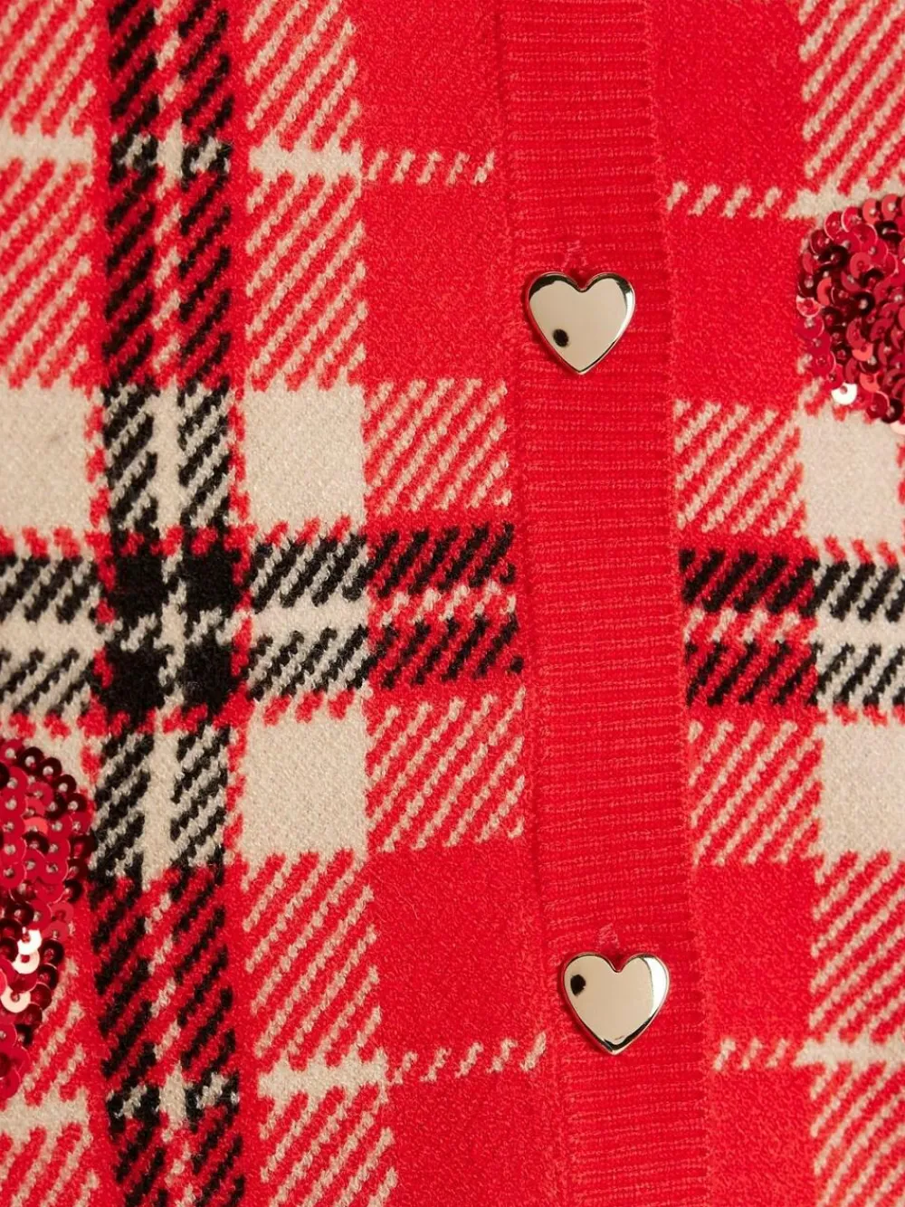 River Island Red Tartan Sequin Cardigan & Skirt Set^ Shorts & Skirts