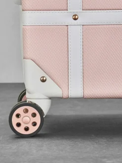 New Rock Luggage Vintage Cabin Suitcase Pink