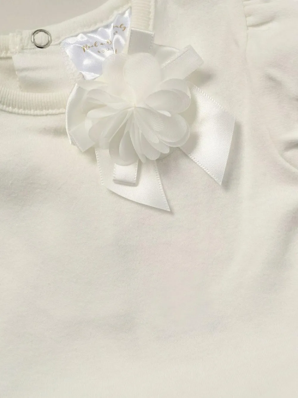 Online Rock-A-Bye Baby Boutique Rose Ribbon Detail Tutu White Bodysuit and Headband Outfit Set