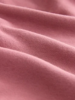Discount Next Relaxed Fit Heavyweight Longline Hoodie Rose Pink