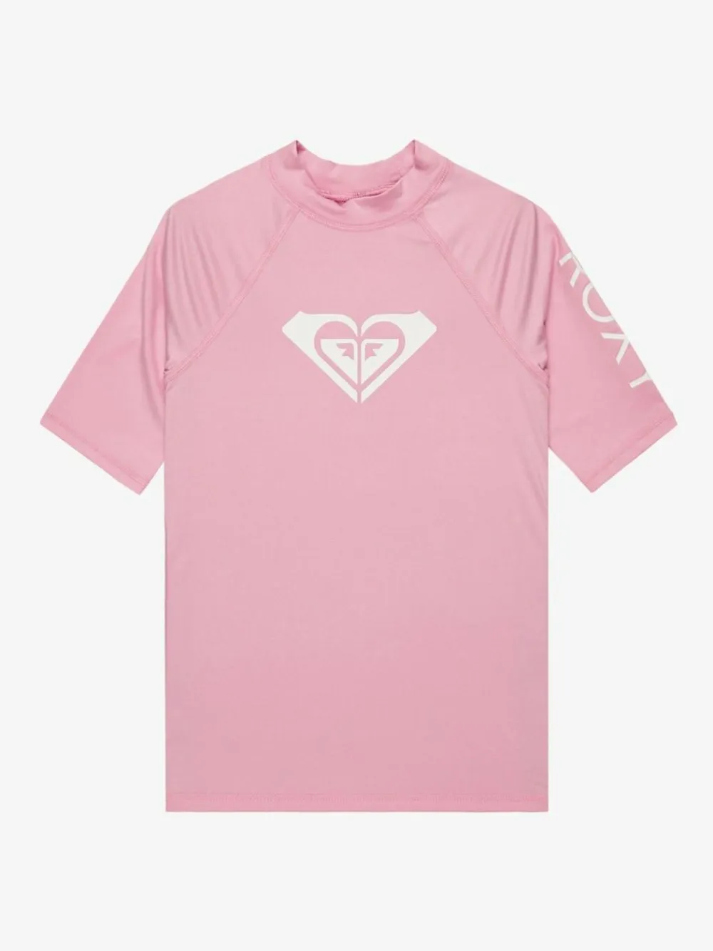 Roxy Girls Wholehearted Short Sleeve Logo Rash Vest^ Swimwear