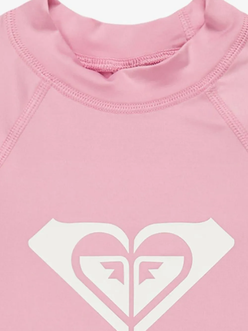 Roxy Girls Wholehearted Short Sleeve Logo Rash Vest^ Swimwear