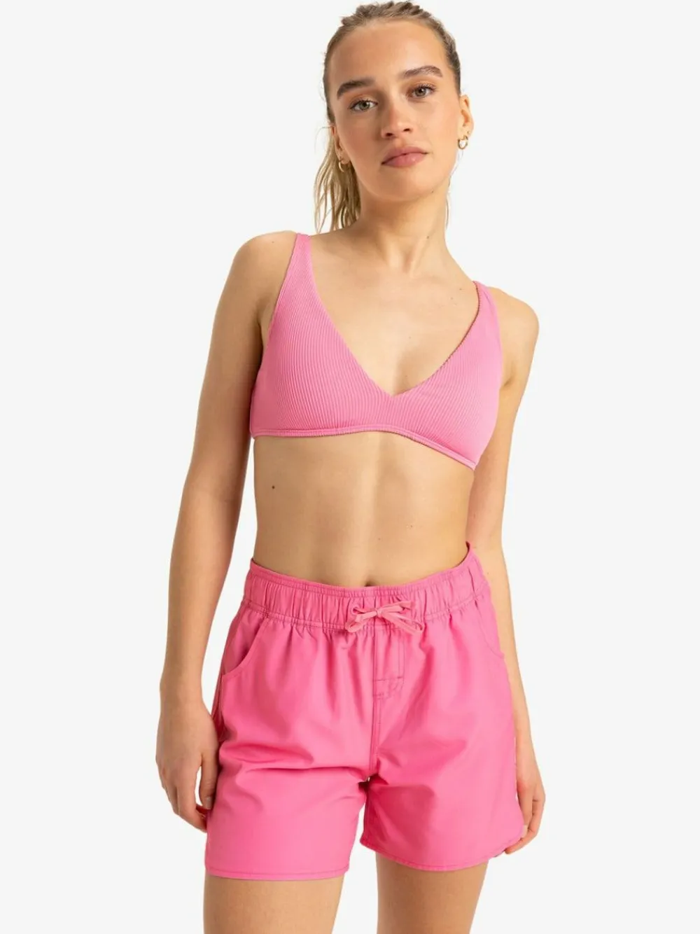 Online Roxy Pink Wave 5 Inch Mid Logo Board Shorts