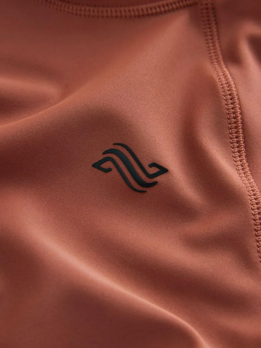 Next Rust Brown Short Sleeve Rash Vest (1.5-16yrs)