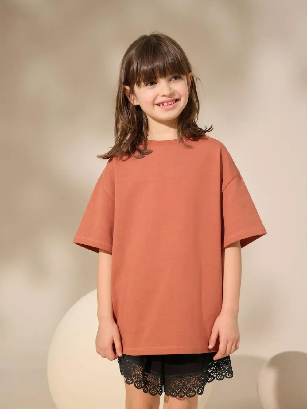 Next Oversized Heavyweight 100% Cotton T-Shirt (3-16yrs)^ T-Shirts