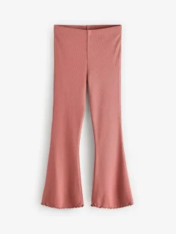 Next Rust Pink 1 Pack Rib Flare Leggings (3-16yrs)^ Pants & Leggings|Pants & Leggings