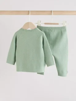 Next Baby Knitted Wrap Jumper and Leggings 2 Piece Set (0mths-2yrs)^ Baby Winter Clothing|Sets & Coords